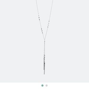 Chic Silver Tassel Necklace